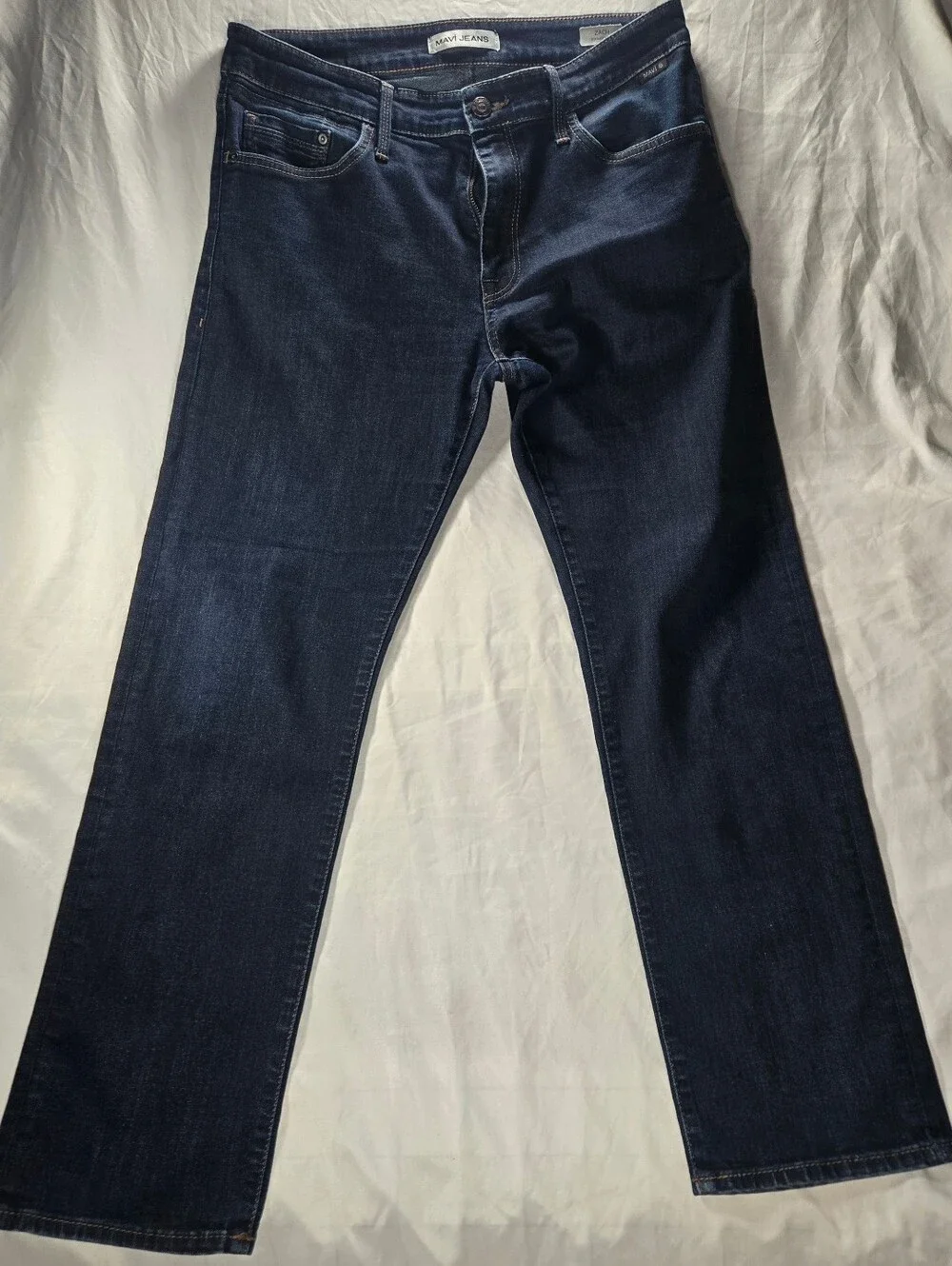 Mavi Men's Dark Blue Straight Leg Jeans